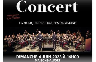 Concert de l'orchestre des troupes de marine à Maisons Alfort