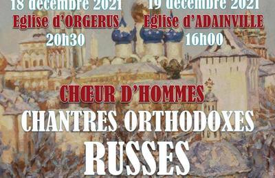 Concert De Nol : ChOEur D'hommes  Chantres Orthodoxes Russes   Adainville