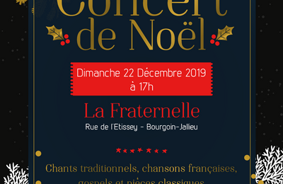 Concert de Nol de l'association A Coeur Joie Bourgoin Jallieu