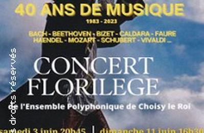 Concert florilège 40 ans de musique 1983 2023 à Choisy le Roi