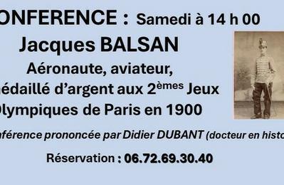 Confrence sur Jacques Balsan  Deols