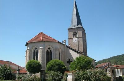 Dcouvrez une glise du XIXe et son saint Christophe mesurant 2,65 mtres  Lay saint Christophe