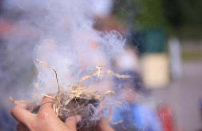 Dmonstration de feu  Thonon les Bains