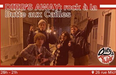 Dieg's Away: rock  la Butte aux Cailles  Paris 13me