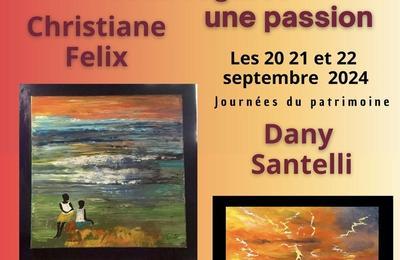 Exposition de peintures, deux femmes, deux regards, une passion  Donzere