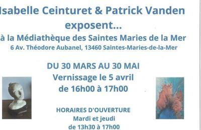 Exposition des oeuvres de Isabelle Ceinturet et Patrick Vanden  Saintes-Maries-de-la-Mer