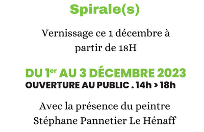 Exposition Spirale(s) avec Stéphane Pannetier Le Hénaff à Fleury sur Orne