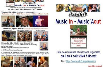 Festival Music in, Music'Aout 2024