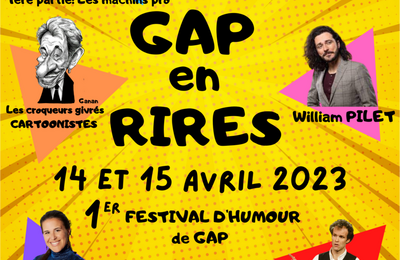 Gap en rires, 1er festival d'humour de gap 2023