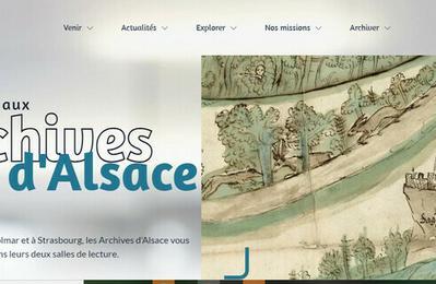 Un site web renouvel pour les Archives d'Alsace : prsentations et dmonstrations  Strasbourg