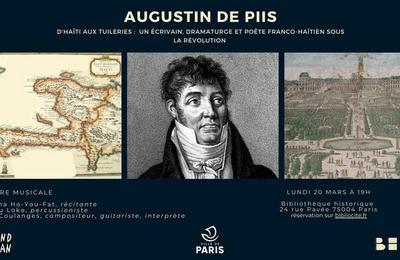 Augustin De Piis, D'haïti aux Tuileries, un écrivain franco-haïtien sous la révolution à Paris 4ème