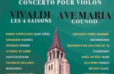 Les 4 saisons de Vivaldi, Ave Maria et concerto pour violon de Mendelssohn  Paris 6me