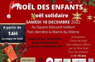 Marché de Noël des enfants à Paris le 10 décembre 2022 à Paris 20ème