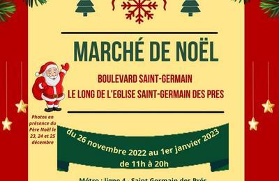Marché de Noël de Saint Germain des Prés 2022 à Paris 6ème
