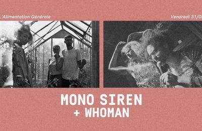 Mono Siren et Whoman à Paris 11ème