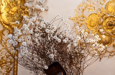 Nature des fonds  dos de girafe. installation de Johnny Lebigot  Paris 4me