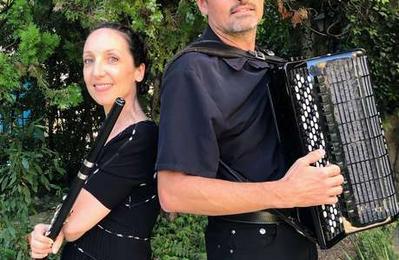 Nomade, voyage musical flûte traversière et accordéon à Saint Michel l'Observatoire