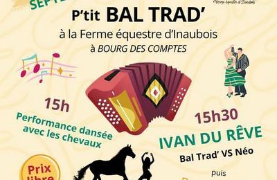 Performance danse avec les chevaux sur musique trad'  Bourg des Comptes