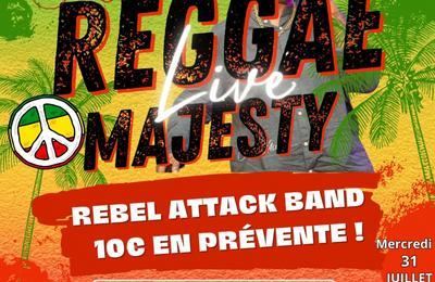 Reggae Live avec Majesty et Rebel Attack Band  Les Trois Ilets