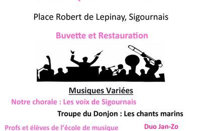 Varit de musique, Cabaret du Donjon et la choral les voix de Sigournais, fte de la musique