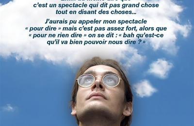 Thomas Meyer dans Pour ne rien dire  Paris 9me