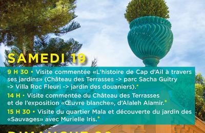 Visite Commente Du Chteau Des Terrasses Et De L'exposition oeuvre Blanche, D'alaleh Alamir  Cap d'Ail