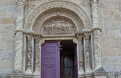 Visite commente du portail de l'glise  Bourg Argental