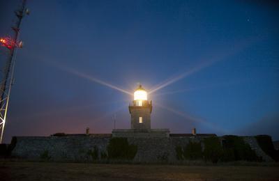 Visite commente nocturne du phare de Carteret  Barneville Carteret