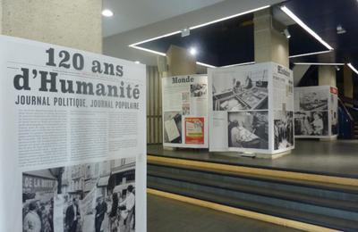 Visite de l'exposition 120 ans d'Humanit  Bobigny