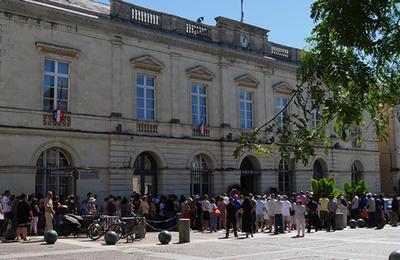 Visite de l'htel de ville de Sabl  Sable sur Sarthe