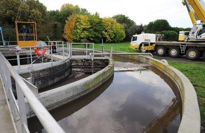 Visite de la station d'puration  boues actives de Marennes  Marennes-Hiers-Brouage