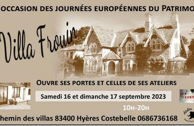 Visite de la villa Frouin et de ses ateliers  Hyeres