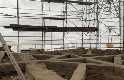 Visite du chantier de restauration d'un donjon  Sedan