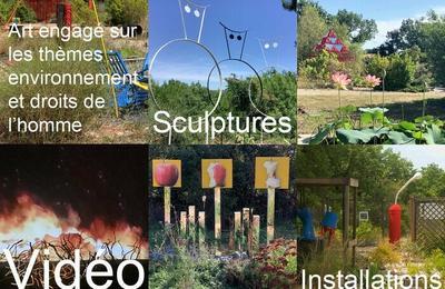 Visite du Jardin d'Art Bidon  Cordes sur Ciel