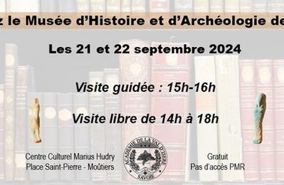 Visite guide  trois voix de la bibliothque et du muse d'Histoire et d'Archologie  Moutiers