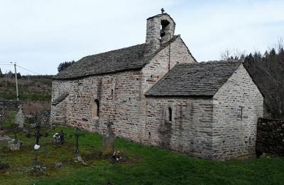 Visite guide d'une petite glise rurale romane  Labastide Esparbairenque