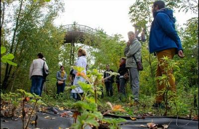 Visite guide de jardins exprimentaux de phytoremdiation  Uckange