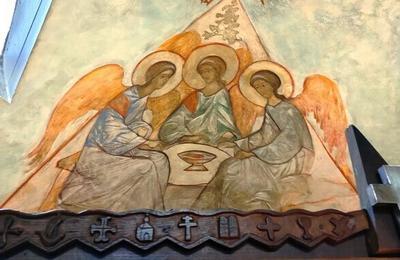 Visite guide de l'glise orthodoxe Notre Dame de Kazan et de ses fresques  Sivry Courtry
