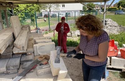 Visite guide du chantier de la porte de Rouen  Harfleur
