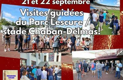 Visites guides du parc Lescure et du stade Chaban-Delmas  Bordeaux