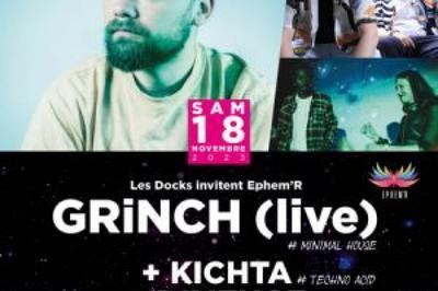 100% techno avec Ephem'R Grinch (live), Kichta et Dimeuge à Cahors