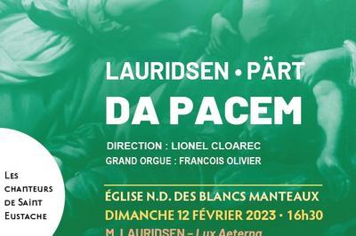 Concert Part Lauridsen  Paris 4me