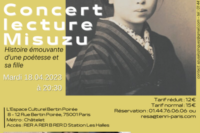 Concert Lecture Misuzu Histoire mouvante d'une potesse  Paris 1er