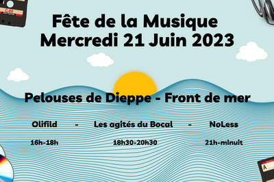 Fête de la musique Dieppe 2023 scène front de mer