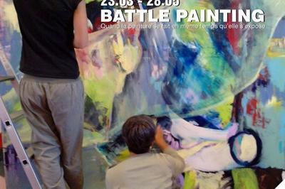 Battle painting quand la peinture se fait en mme temps qu'elle s'expose !  Limay