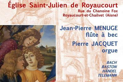 Concert Autour de Bach et Händel à Royaucourt et Chailvet