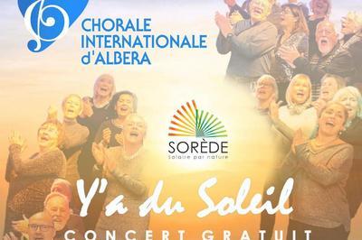 Concert avec la Chorale Internationale D'Albra  Sorede