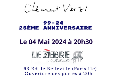 Clment VERZI, 25 ans de musique  Paris 11me