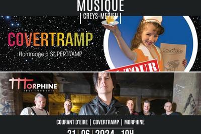 Courant d'Eire, Covertramp et  Morphine joue Indochine, Fte de la Musique  Creys Mepieu