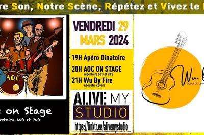 Wu By Fire et AOC on stage, Soire Notyourlive  Vendargues